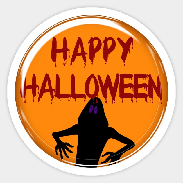 HAPPY HALLOWEEN! BLOOD DRIPPING Letters ©Cherie's Art Sticker by CheriesArt